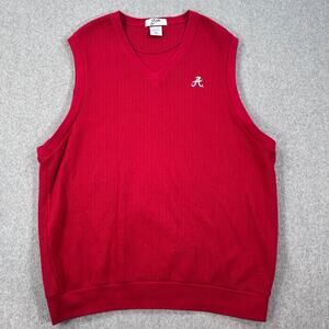 Alabama Crimson Tide Knit Sweater Vest Men XL V-Neck Boa by Blue Dolphin Designs